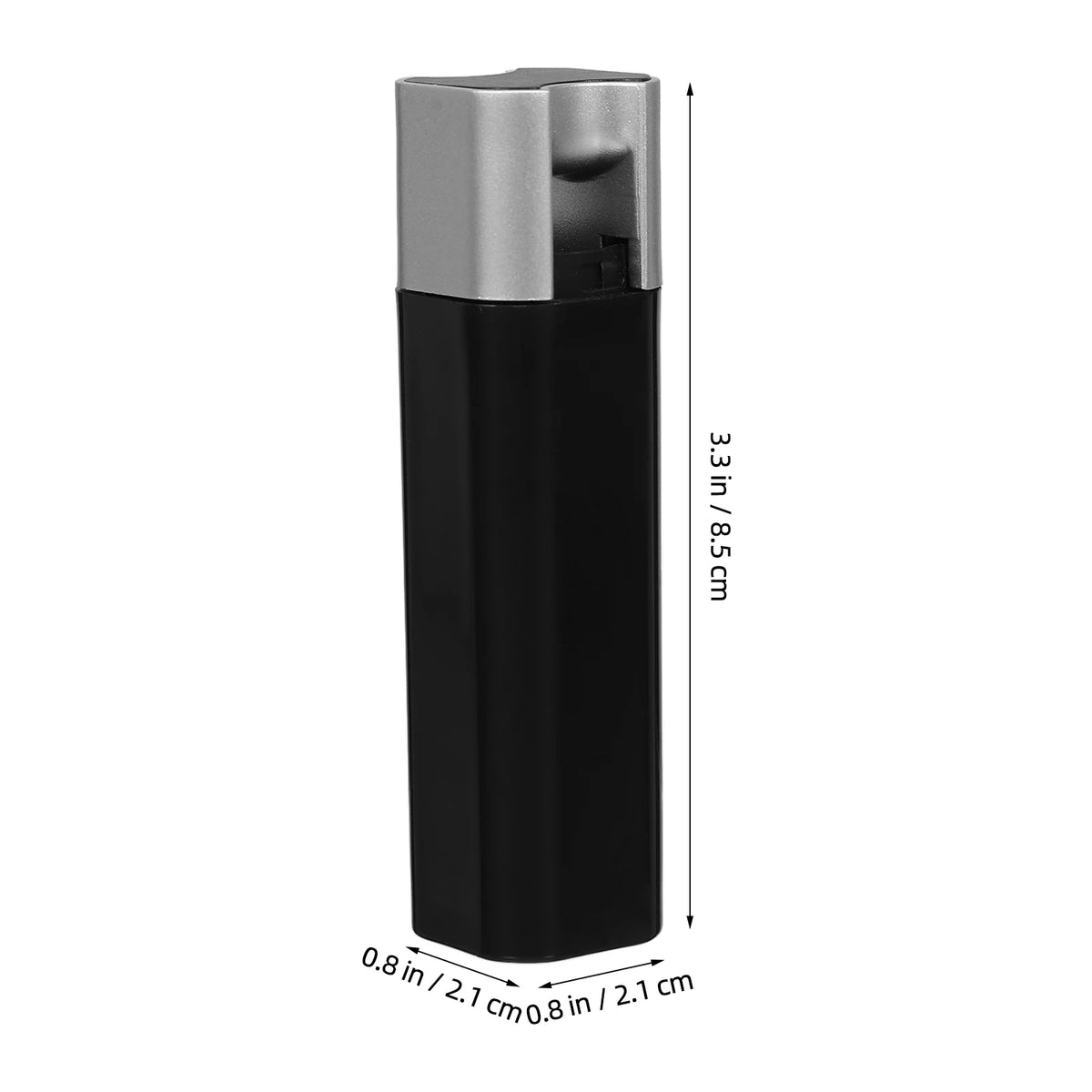 bouteille parfum moderne noire argent brillante chaîne bouleOpaque moderne parfum noir argent