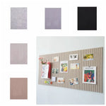 panneau rangement gris clair rayures verticales moderne photos calendrier fleurs artificielles 60x40cm