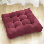 coussin sol velours épais violet vert moderne 53x53cm 45x45cm polyester anti décubitus