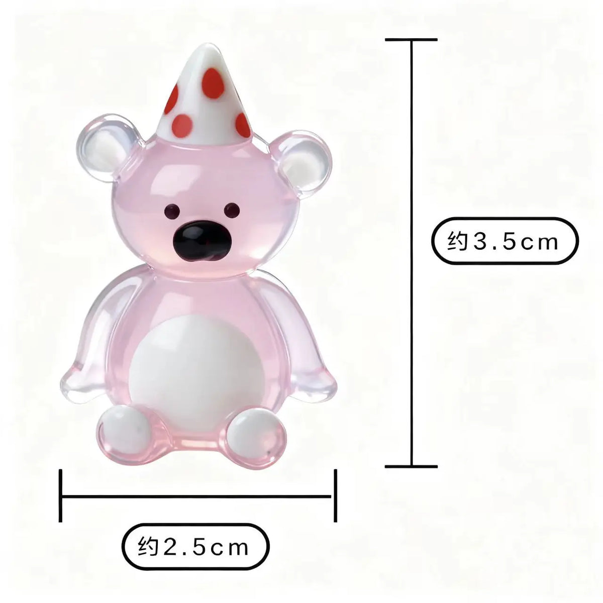 figurines animaux verre transparent ours licorne ange décoration maison artisanal