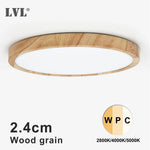 plafonnier led grain bois blanc éclairage moderne changeable vis opacité led chambre cuisine
