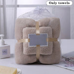 serviette face absorption rapide toilette polyester coton rose beige vert blanc bleu violet douce