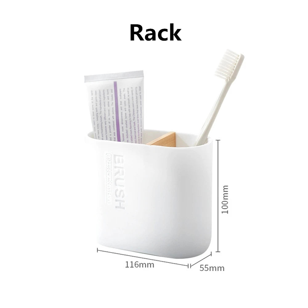 ensemble salle bain bambou distributeur savon porte brosse dents porte savon tasse noir