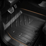 tapis sol voiture noir rayures diagonales surface rugueuse moderne clips fixation résistant anti dérapant
