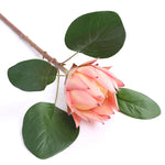 bouquet artificiel moderne rose blanc rouge feuilles vertes coquillage intérieur décoration mariage anniversaire