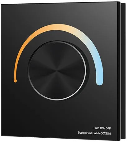 interrupteur led noir blanc ronde moderne rgb strip contrôleur gradation