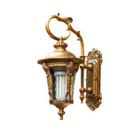 lampe murale or noir ornements sculptés verre texturé classique baroque eyeletsextérieur ip65 led 12v