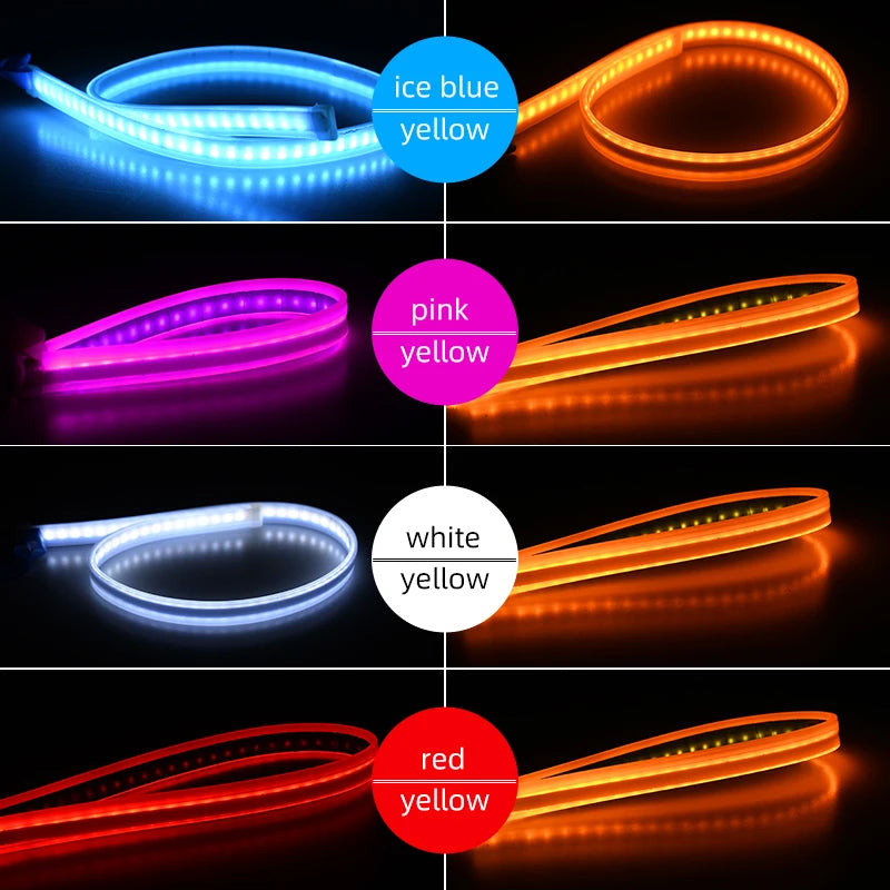 ruban led 24v clignotant jour orange rose blanc rouge moderne adhésif 300mm 450mm 600mm
