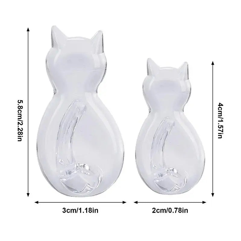 crochets muraux adhésifs formes chats animés noirs blancs transparents modernes pièces
