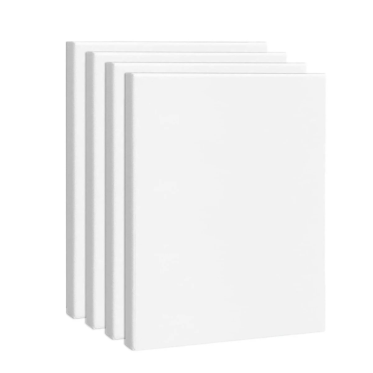 toiles d'art vierges texturées blanches modernes 8x10 inches 100% coton opaques