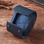 boîte rangement montres cuir marron clair simili cuir classique portable organisation horlogerie masculine