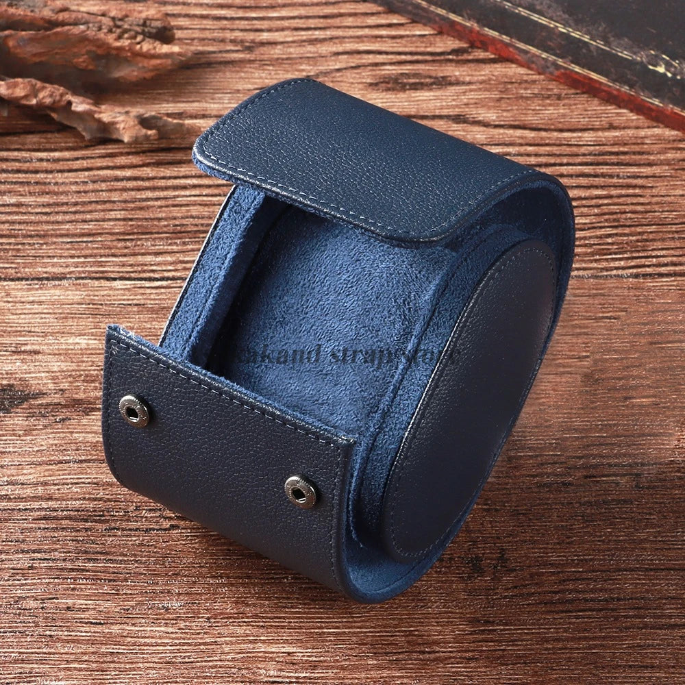 boîte rangement montres cuir marron clair simili cuir classique portable organisation horlogerie masculine