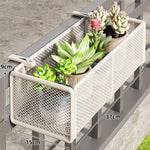 bac fleurs moderne fer forgé noir beige maille métallique clipsReusableBlackWhiteModernDesignPlantHolderSML