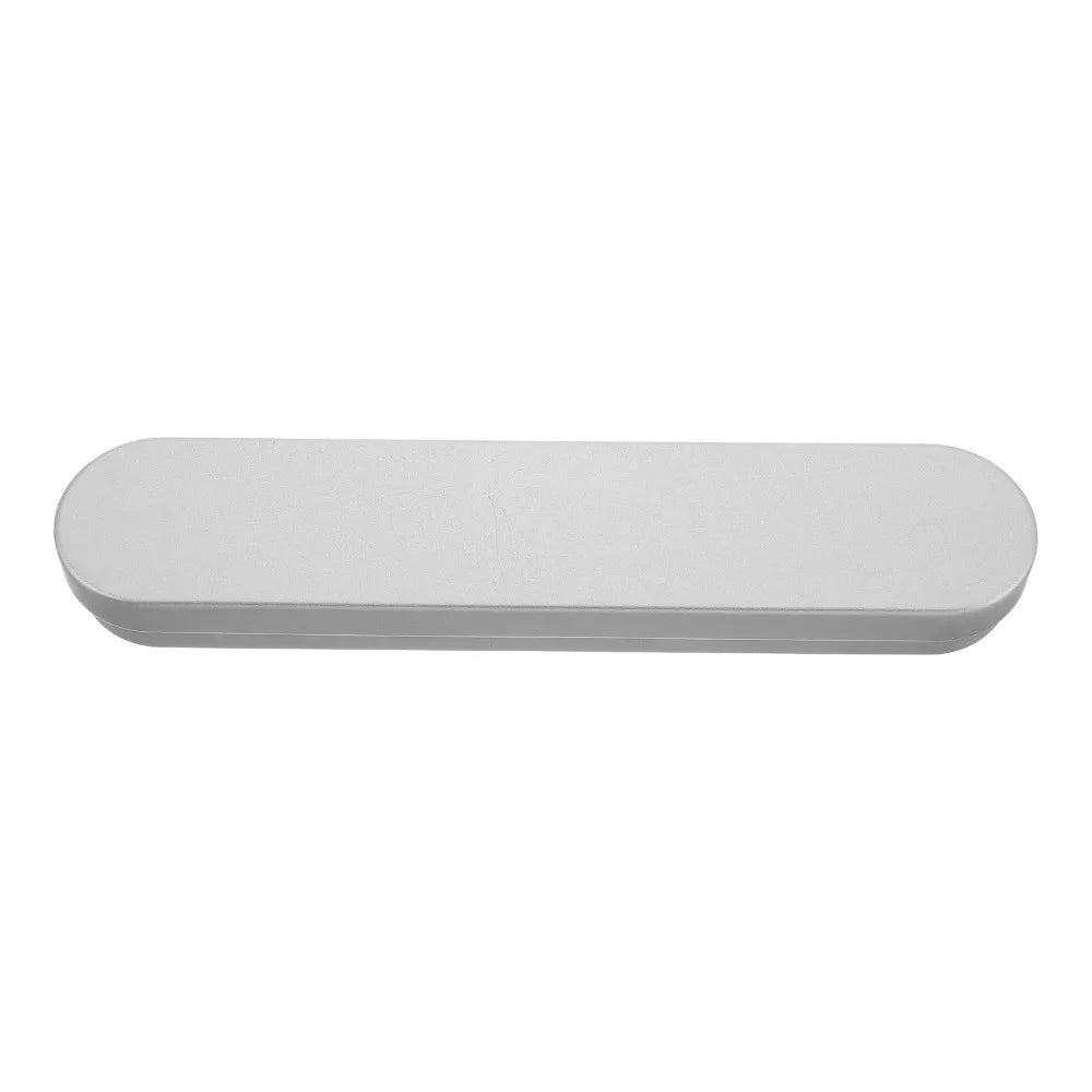 boîte réutilisable métal gris mat moderne rangement élégant surface brossée sans personnalisation 175x38x20mm