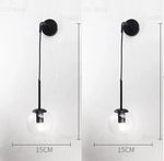 lampe murale moderne or transparent fixée mur ampoule led 220v 249lm 3ans garantie