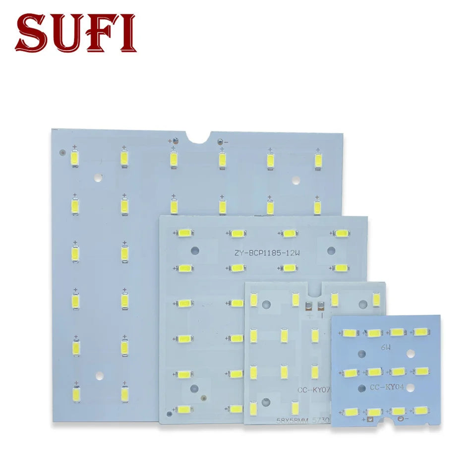 panneau led bleu clair 12w 18w 9w moderne pure white warm white