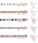 connecteurs sans soudure ruban led transparent pins 8mm 10mm rapide certification rohs