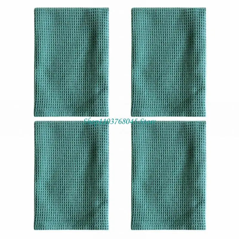 serviettes cuisine 100% coton gris beige bleu texture relief moderne crochets