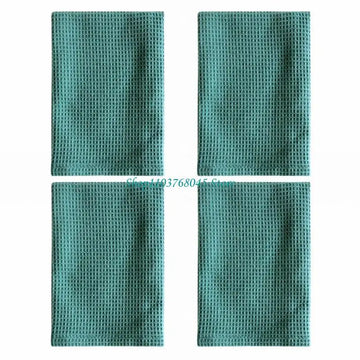 serviettes cuisine 100% coton gris beige bleu texture relief moderne crochets