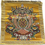 serviettes traditionnelles multicolores brodées motifs floraux géométriques opaques
