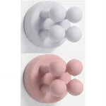 crochets adhésifs pvc moderne porte savon multi usage rangement mur orange rose gris noir