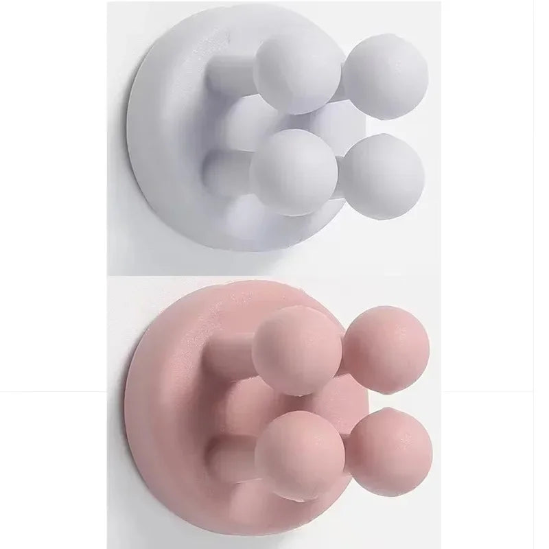 crochets adhésifs pvc moderne porte savon multi usage rangement mur orange rose gris noir