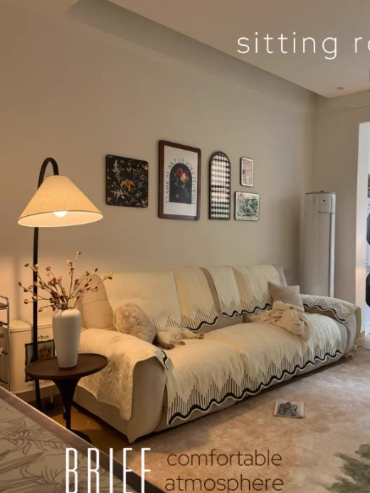 lampe sol moderne bois fer noir beige conique opaques led vde