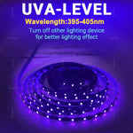 ruban led uv violet points lumineux adhésif moderne usb câble adaptateur alimentation