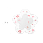 serviettes table rose fleurs blanches moderne non glissantes adhésives décoration intérieure 16cm