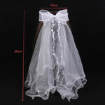 voile mariée blanc dentelle franges classique transparente romantique
