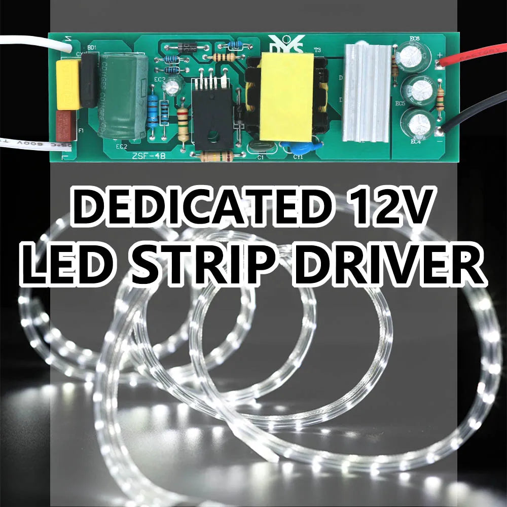 alimentation led driver 15w 36w 48w dc12v ruban led industriel certifié ccc rohs