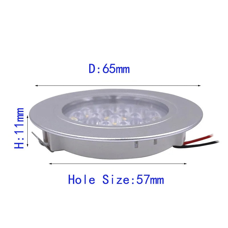 ampoule led mini 12v 1.5w argentée moderne câbles noir rouge 45deg ip52