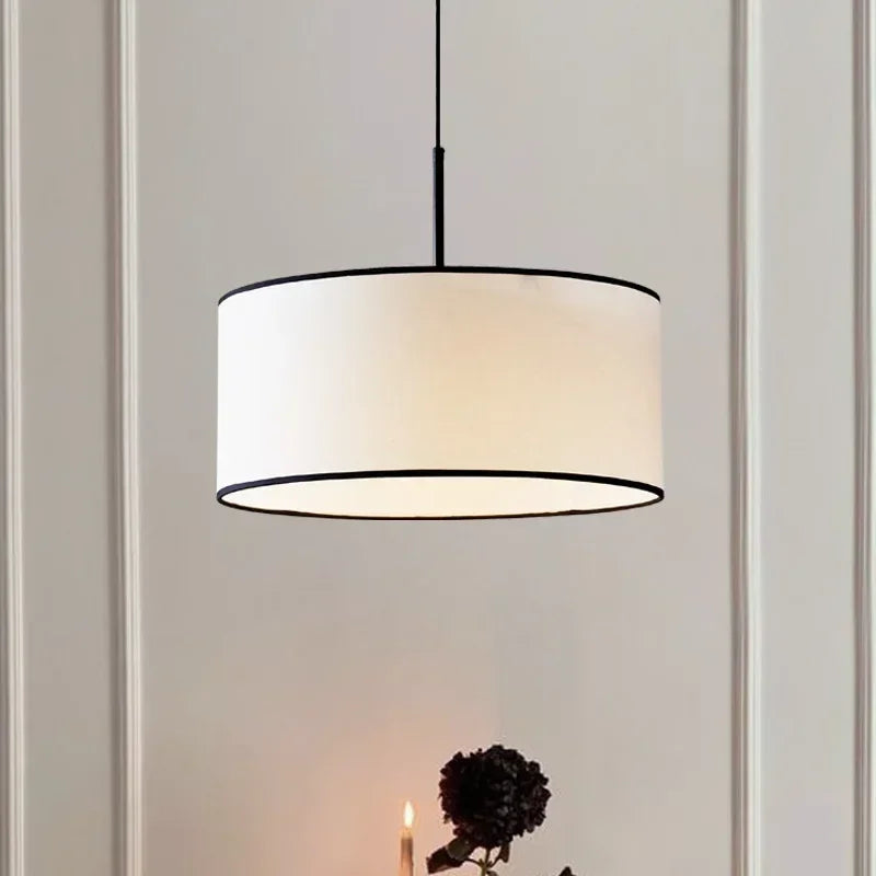 suspension lumineuse tissu blanc moderne chambre salon led 110 260v 3000k 6000k 2000 82000lm