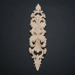 applique murale sculptée bois floral baroque ø14+ ø2 décoration mur chambre
