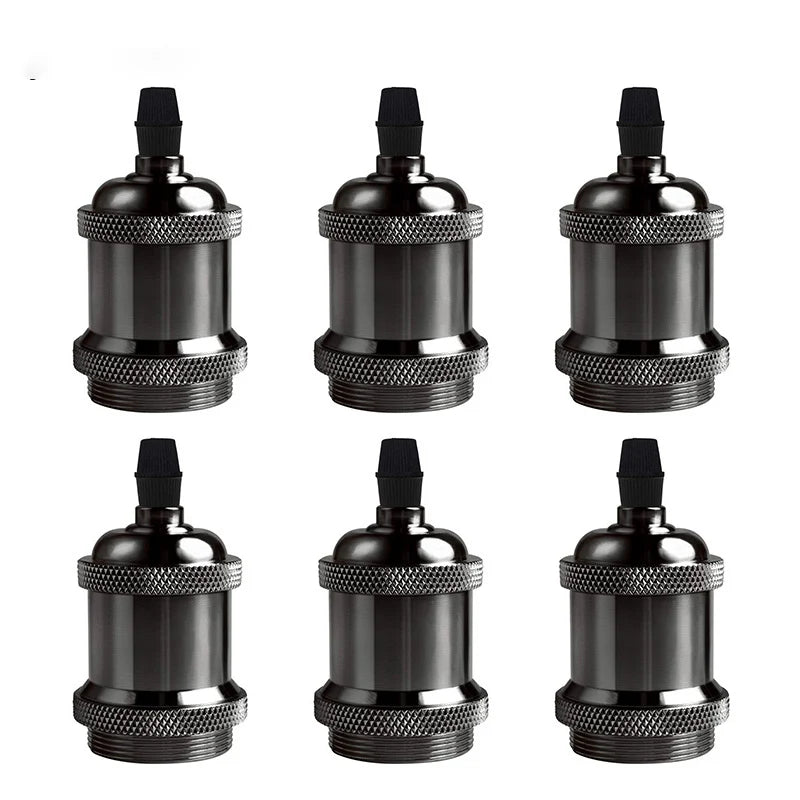 supports ampoule e26 e27 or cuivre noir argent moderne industriels lisses occlusifs eyelets pack