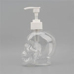 distributeur savon liquide crâne noir transparent blanc moderne rechargeable pompe halloweenDecoration