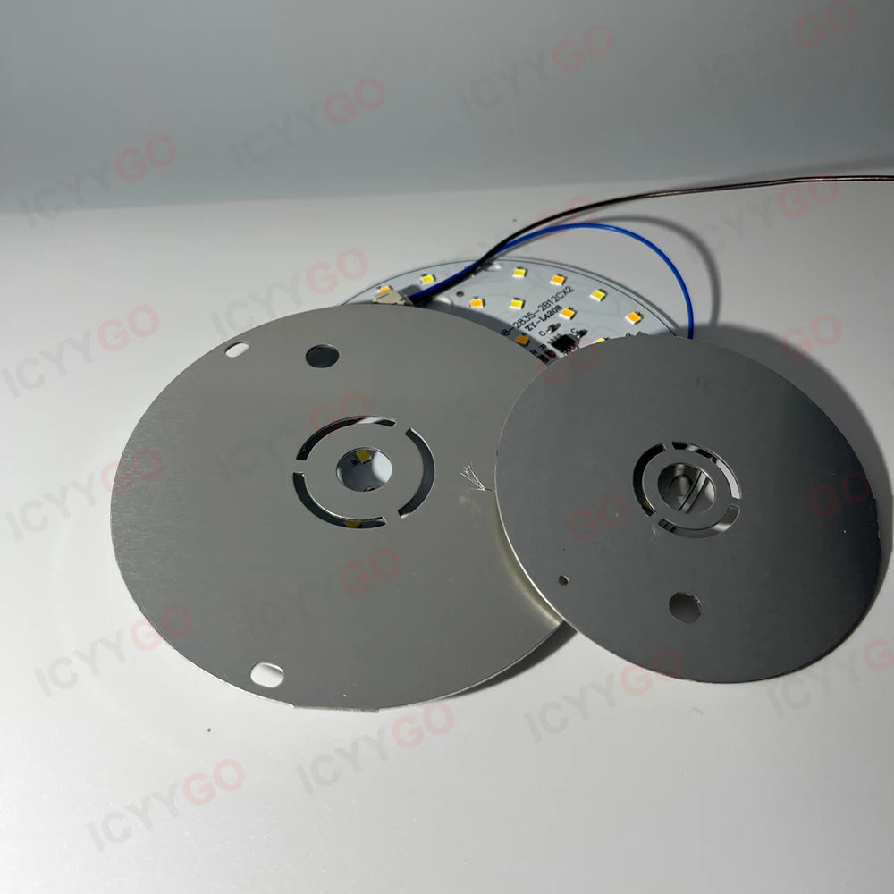 source lumineuse led 12w 24w 36w couleurs blanc moderne rond autoinstallation
