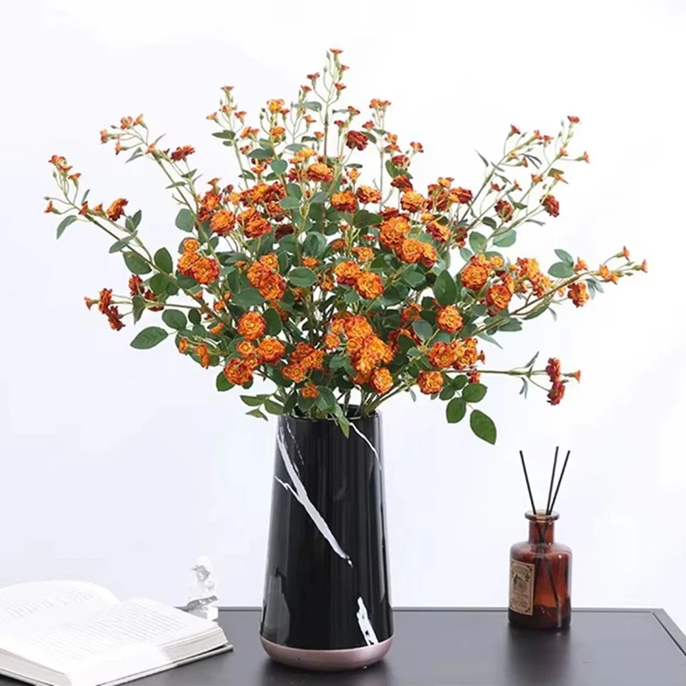 bouquet artificiel marguerites fleurs soie modernes intérieur décoration mariage anniversaire baby shower