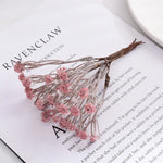 bouquet artificiel fleurs petites naturel minimaliste rose blanc bleu marron tiges intérieur mariage anniversaire