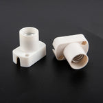 ampoule douille base e12 e14 e17 support blanc doré lisse opaque industriel