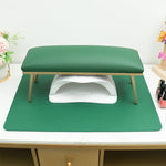 support main cuir imitation marbre moderne gris orange vert manucure salon nail art tapis