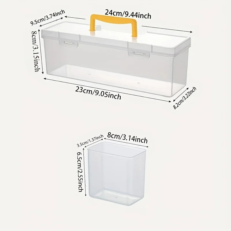 boîtes transparentes rangement outils vis clous écrous compartiments organisateur utilitaire multifonctionnels toolbox
