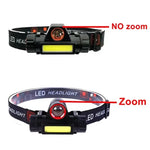 lampe frontale led rechargeable pêche camping extérieur clip détachable noir rouge jaune