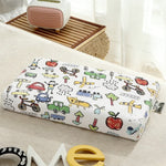 oreiller enfant latex coton motif voitures ours points anti apnée confortable quatre saisons