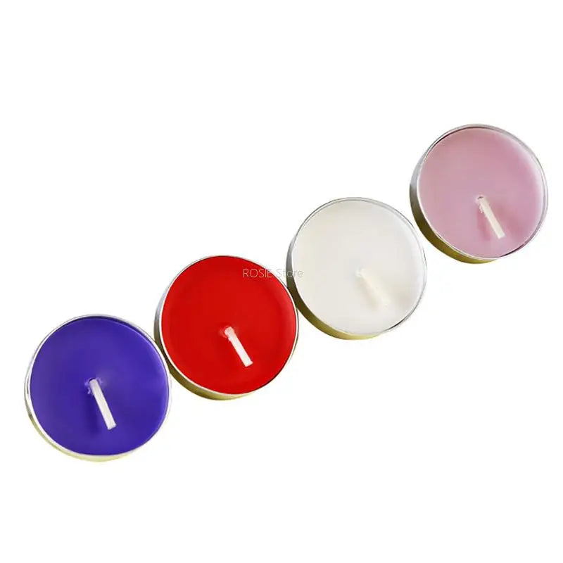 bougies tealight simple vert blanc rouge violet jaune sans parfum longue combustion utilisation maison