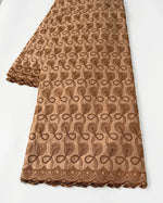 serviette coton dentelle rayures fines bleu clair blanc beige marron classique haute qualité écologique