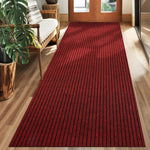 tapis rayé gris moderne polypropylène chambre rectangle absorption 60x120cm lavage main
