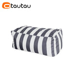 coussin d'assise jardin rayures beige blanc moderne piscine extérieur housse fauteuil plage grande
