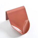 support savon adhésif moderne bleu rouge blanc minimaliste salle bain douche