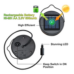 panneau solaire remplacement lampe deco exterieure noire jaune texture solaire led rechargeableextérieur